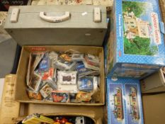 A Brexton hamper, box of various collectors' cards and a Sylvanian Families Primrose Nursery, boxed,