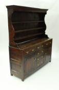 An 18th Century oak dresser,