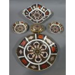 A Royal Crown Derby pattern number 1128 bread and butter plate, 25cm diameter,