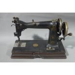A Wheeler and Wilson manufacturing company Bridgeport, Conn, USA sewing machine number 2504934,