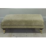 An upholstered stool, rectangular,