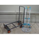 A Black and Decker 100kg trolley and an easy wheeler trolley (2)