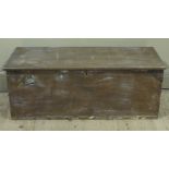 A Victorian elm box stamped to the side and back 'HONES',