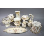 A quantity of Crown Devon Fielding's ware including spring and other patterns comprising,