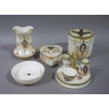A quantity of Crown Devon Fielding's ware including, cruet stand and fittings,