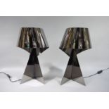 A pair of modernist table lamps,