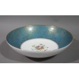 A Minton china bowl of brocade pattern,