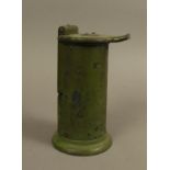 AN LNER PORTABLE TICKET DISPENSER of slightly tapered cylindrical form, the body green painted,