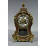 A Louix XVI-style boulle mantle clock,