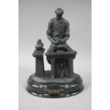 A Wedgwood Skills of the Nation: The Potter, black basalt, limited edition figure number 336/1000,