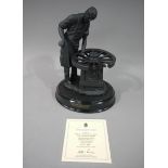 A Wedgwood Skills of The Nation - The Wheel Right, limited edition, black basalt, 119/1000,