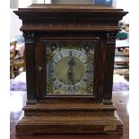 A late 19th century German mantel clock by Winterhalder & Hofmeier with eight day movement striking