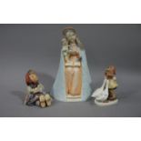 Three Hummel figures including Virgin Mary and Child, 20.