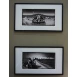 A pair of limited edition black and white photographs after Peggy Weiss 2011,