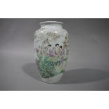 A Chinese famille rose baluster vase,