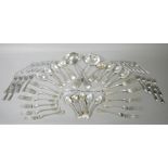 A quantity of kings pattern table cutlery,