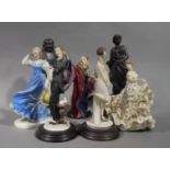 Resin and other porcelain figures, including,