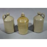 A stoneware flagon impressed T Bailey, Grocer,