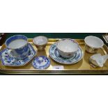 Various English and Chinese porcelain including tea and saki bowls, tea cup,