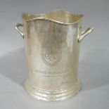An EPNS champagne bucket - Louis Roederer, two handled,