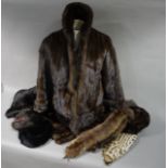 A quantity of fur hats,