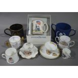 A quantity of commemorative ware royal and other including, Wedgwood Elizabeth II porter mug,
