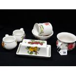 A Quantity Of Portmeirion Pottery Pomona Pattern Tea Ware