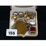 A Small Parcel Of Silver Jewellery