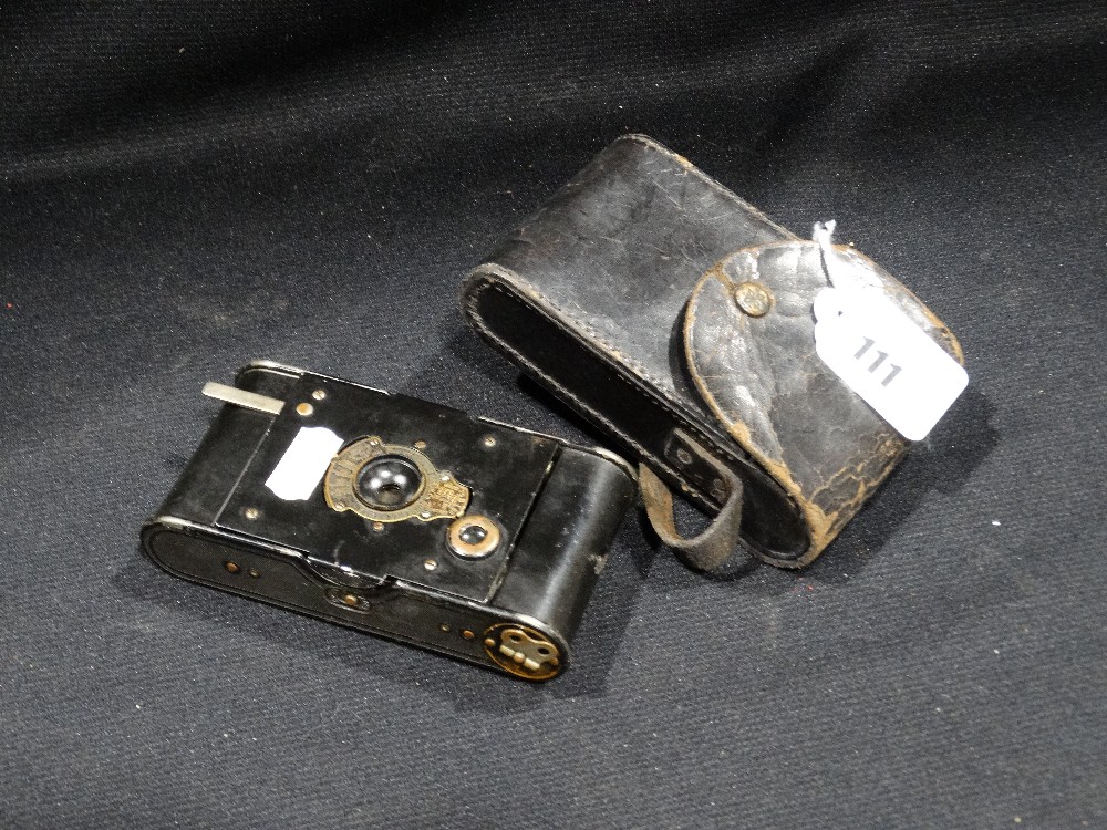 A World War 1 Period Vest Pocket Kodak Camera Together With Its Case
