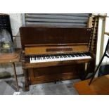 A Mahogany Encased Over Strung Upright Piano By Crane & Sons