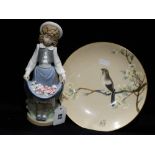 A Nao Porcelain Figure Together With An Oriental Decorated Plate Etc (3)