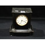 Two Edwardian Wooden Framed Mantel Clocks, Together With A Wooden Trinket Box