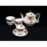 A Twenty-Two Piece Elizabethan China Tea Set In The Country Roses Pattern