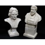 A Parian Ware Bust & Plinth, Titled "Published By The Rev George Dunnett Manufactured By