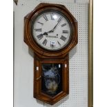 An Early 20th Century Pendulum Wall Clock By Seikosha