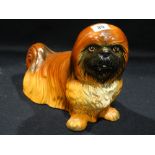 A Pottery Model Of A Pekingese Dog, The Base Marked Holland 146