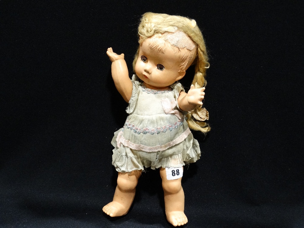 A Mid 20th Century English Manufacture Jointed Doll, Marked, BND London