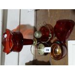 A Quantity Of Ruby & Cranberry Tinted Glassware (7)