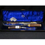 A Cased Three Piece Carver Set By Johnson & Co, Sheffield