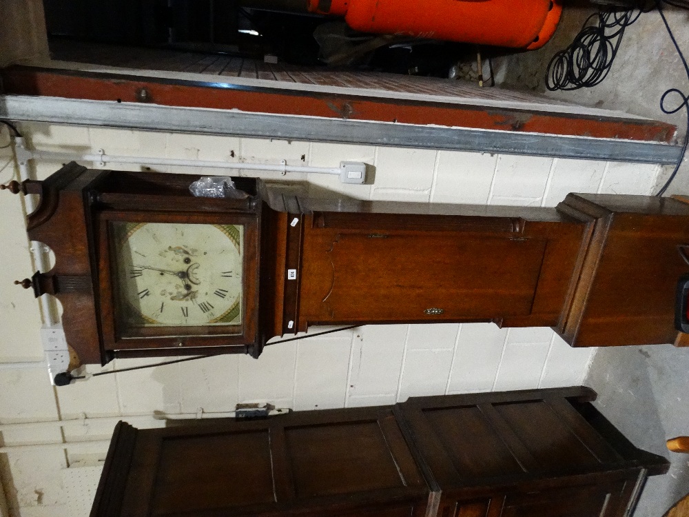 An Oak Encased Long Case Clock, With Square Dial & Eight Day Movement, Signed Toleman, Caernarfon