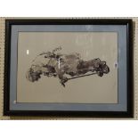 A Limited Edition Print After An Original By Sir Kyffin Williams, Showing An Elderly Farmer,