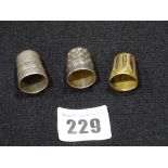 Three Silver & Other Thimbles