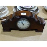 An Edwardian Mahogany Encased Mantel Clock