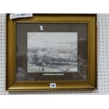 A Framed Pencil Sketch View Of 19th Century Beaumaris