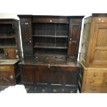 An Antique Pine Blanket Chest With Two Base Drawers Having An Associated Dresser Top