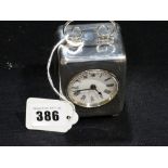 A Silver Encased Miniature Carriage Clock, Chester 1904