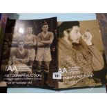 A Group Of 12 Auction Catalogue’s Relating to Autograph Auctions