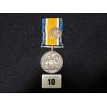 A British War Medal & Silver Sweetheart Badge, Awarded to Pte J. Collier KRRC, R -12716 Together