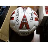 A Signed Match Day Football Featuring Kenny Dalglish, Martin O’Neil, Dave Bassett And Others