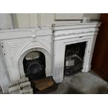 2 Victorian Cast Iron Bedroom Fire Place Inserts